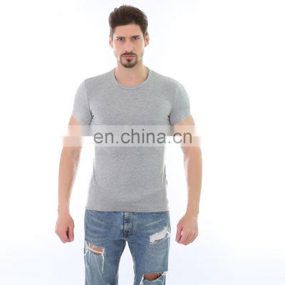 Custom high quality Mens, Muscle Slim Fit Organic Cotton Blank Gym T Shirt/