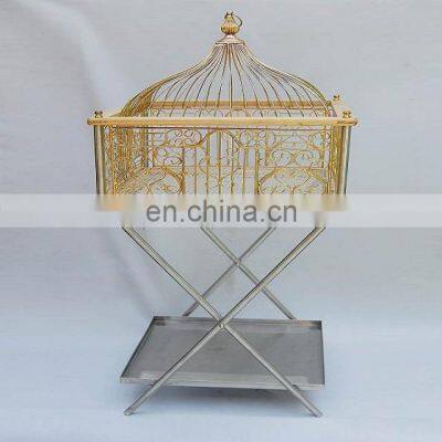 metal stand decorative metal bird cage