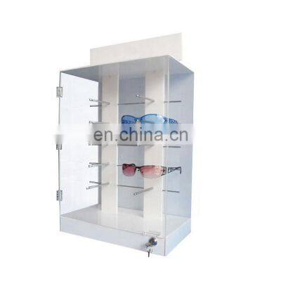 acrylic locking sunglass display cabinet  locking eyewear display box