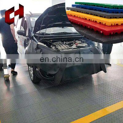 50Mm Black Race Garage Floor Pp Fireproof Trade Show Locking Tiles Plastic Garage Flooring For Children Kid Play