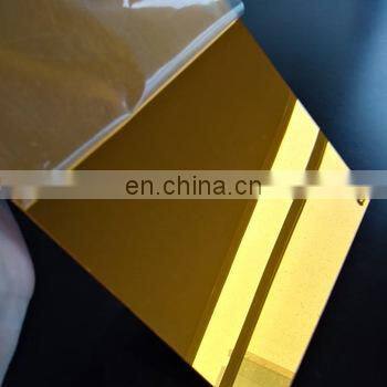 Golden Color BA 2B Hairline Decorative Stainless Steel 201 Sheets With PVC Filmed