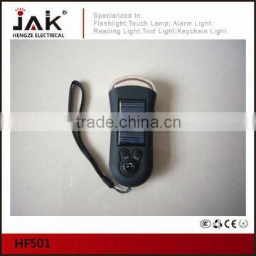 JAK HF501 3 LED Multifunction Solar Flashlight With Radio