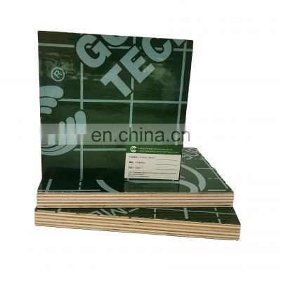 Wholesale 18mm Green PP Plywood Plastic Film Faced Shuttering Plywood For Construction