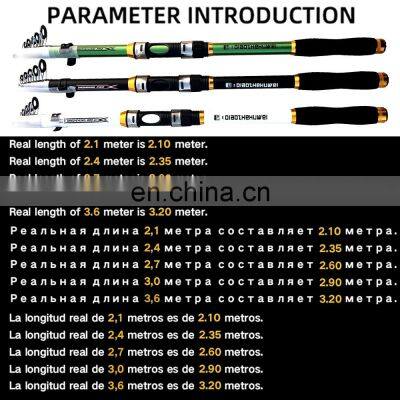 Light Telescopic Long Handle Carbon Fiber Fishing Rod Fishing Tool High Quality Carbon Fishing Rod Blank photo-3