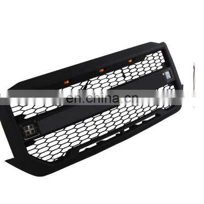 automobile exterior decoration parrilla pickup front grill W offroad light fit for chevrolet silverado 2016 2017 2018