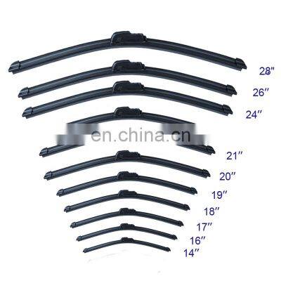 Various Styles Wholesale Front Windscreen Soft Flat Frameless Universal Hybrid New Style Windshield Wipers Blades For Hyundai