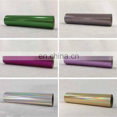 Korea Quality Wholesale High Elastic Foil Metallic Heat Transfer Vinyl for t Shirts photo-2