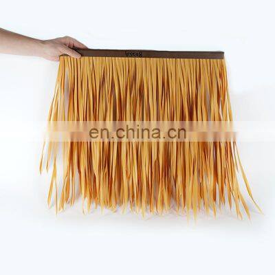 luxury quality10cm hut recycled palm uv resistant synthetic roofing thatch straw artificial roof palapa plastic thatch