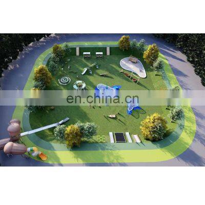 Large outdoor non-standard playground equipment stainless steel slide entertainment facilities outdoor amusement equipment