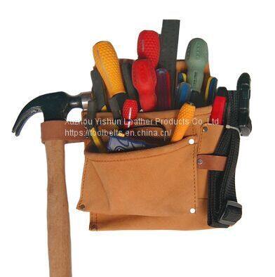 Leather Framer's Nail & Tool Bag With Polyweb Belt photo-3