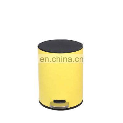 Stainless Steel Bin Garbag Garbage Sorting Commercial 10L Kitchen Container Sanitary Round Trash Can