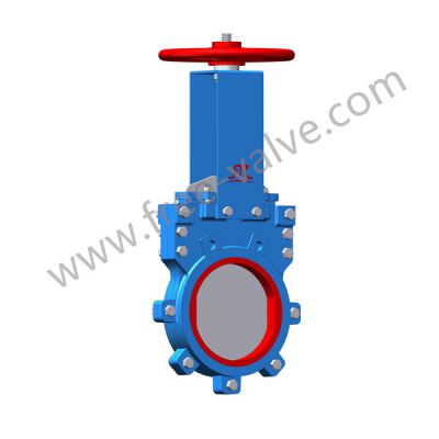 FRZ73PU Polyurethane PU Seated Bi Directional Knife Gate valve For Abrasive Slurry