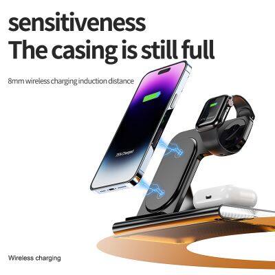 Top Selling Products 2023 New Arrival Popular Multi 15W Fast Charging 3 in 1 Wireless Charger Holder Station For IPhone photo-4