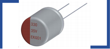 EK series conductive polymer hybrid electrolytic capacitors SMD Type