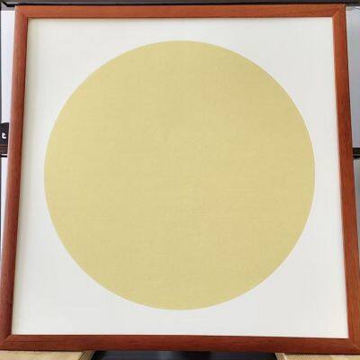 50* 50 cm Xuan Paper Red Color Rosewood Burly Wood Wooden Frame photo-3