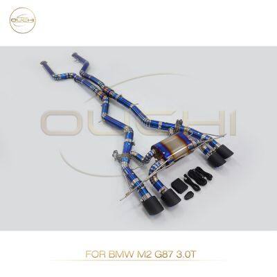 Titanium Alloy Exhaust System Catback for BMW E92 E90 M3/M2 G87/M2C F87/M4 F82 Muffler With Valve High-performance photo-2