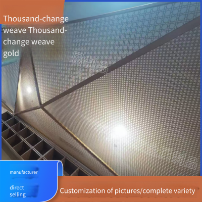 Special-shaped Decorative Wire Mesh, Champagne Gold, Date Red, Antique Bronze, Aged Partitions, Black, Gray, Red, Blue Embossed Woven Metal Mesh photo-3