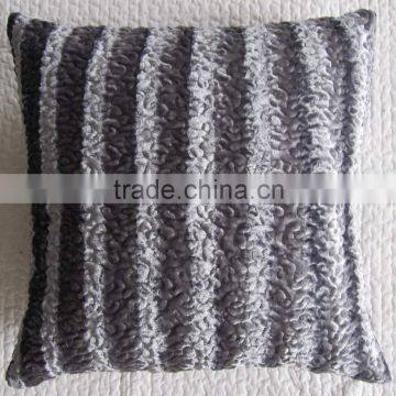 Silk Velvet Embroidery Cushion photo-3