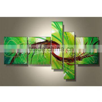 JC 5 Pieces Abstract Home Decoration Handmade Oil Painting On Canvas HP-33