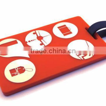 High quality soft rubber luggage tags