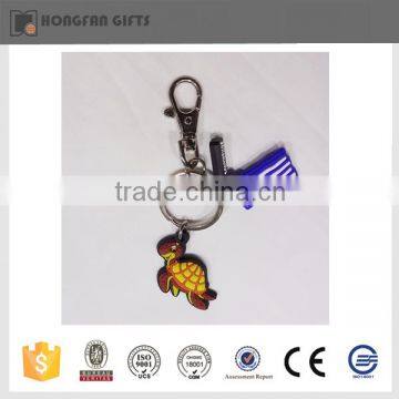 custom souvenir pvc rubber keychain