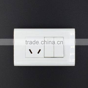 China manufacturer 13a switches socket 2 gang with fluroscence