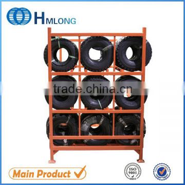 Stackable storage folding warehouse tyre racking