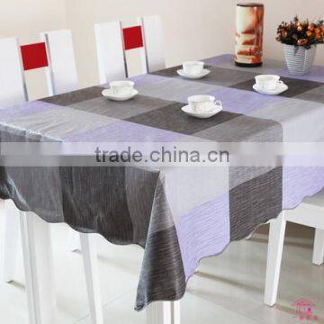 plastic table cover with flannel back