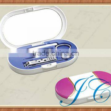 Different shapes cute nail care mini manicure set with mirror for women