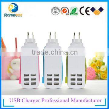 5V 6A UK travel plug, USB travel socket, Wall adapter with fast charging