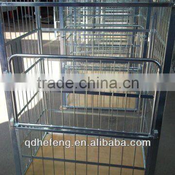 heavy duty roll container with wooden base