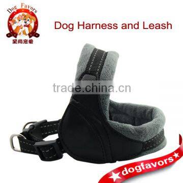 Grey Dog Harness, Soft Pet Harness, Strong Dog Harness for Big Size Dog