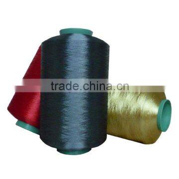 black polyester spun yarn