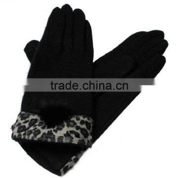 wholesale korean style cheap cute women hand leather gloves