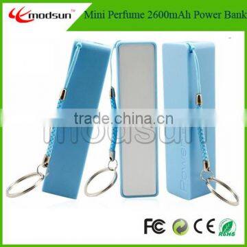 Mini Perfume 2600mAh Power Bank, 2600/2200mah manual for power bank, (MPB110)