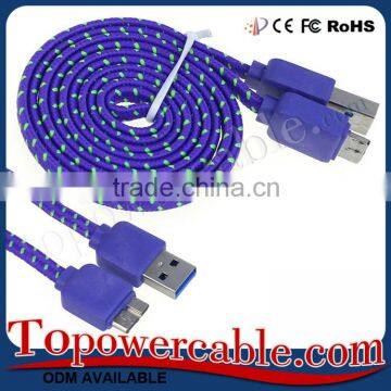 Guangzhou Factory Wholesale Braided Nylon Cell Phone El Usb Data Cable Cords photo-5