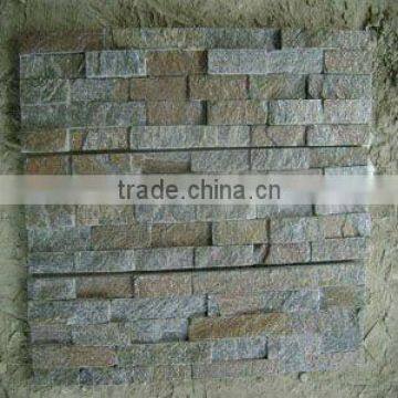 Natural rust quartz culture stone for wall cladding