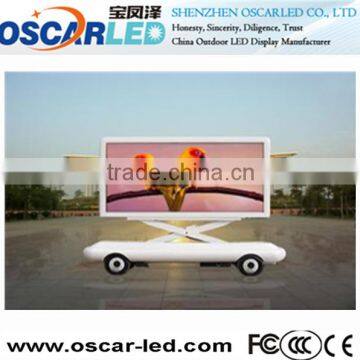 Professional outdoor led xxx moving screen/mobile led display trailer moving bus advertising led display