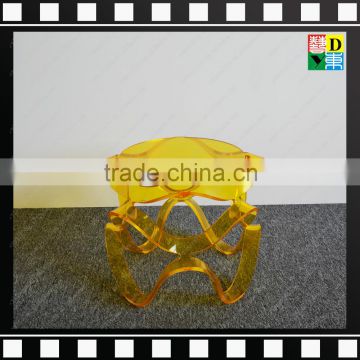 Creative Sunshine Yellow acrylic plexiglass PMMA little stool