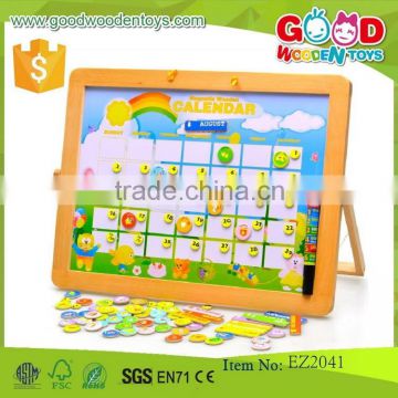 promotional kids learning drawing board wooden OEM calendar drawing board EZ2041