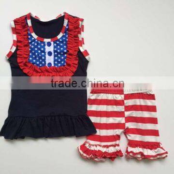 Hot sale kids boutique clothes girls clothing 4th of july kids clothes for sale