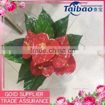 Tianjin wholesale market hot sale flamingo red artificial flower