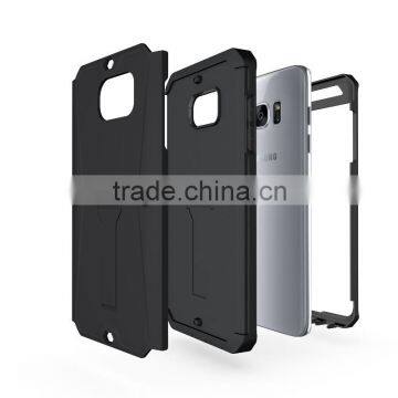 PremiumTank Style Case Combo PC+TPU Kickstand Mobile Back Cover Case For Samsung S7 Edge With Screen Protector photo-2