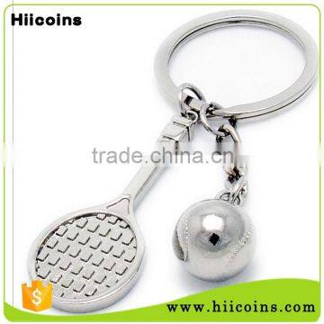 Promotional Wholesale Manufacturers Custom Metal Tennis Ball Keychain