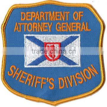 New iron Badge Merrow Border designs Custom Embroidery Patch