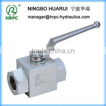 HRPC brand hydraulic 2 way male threaded ball valves