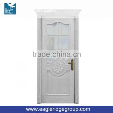 Wooden Doors Design Modern Wood Veneer Interior Framed Glass Door