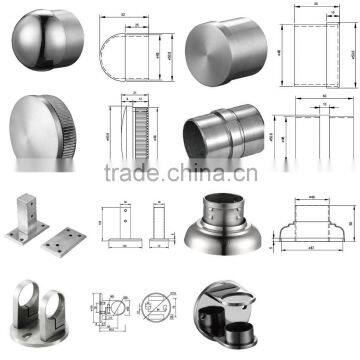 304 Stainless Steel Round Fascia Post Railing Systems With Swageless Terminals photo-3