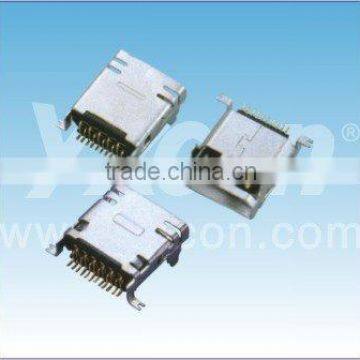 Mini USB 10P( Female, SMT) Connector