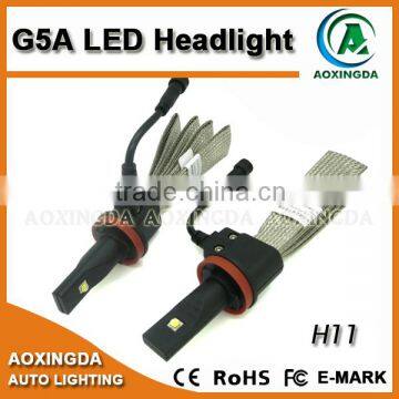 H11 G5 LED headlight 2500LM with new idea heat sink